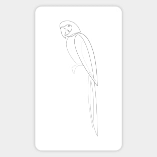 Macaw one line Magnet